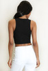 Basic Cropped Ribbed Vest Top