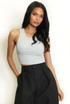 Basic Cropped Ribbed Vest Top