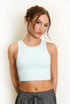 Basic Cropped Ribbed Vest Top