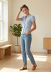 Puff Sleeves Gathered Blouse
