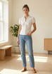 Puff Sleeves Gathered Blouse