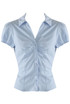 Puff Sleeves Gathered Blouse