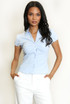 Puff Sleeves Gathered Blouse
