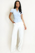 Puff Sleeves Gathered Blouse