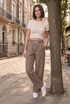 Draw Strings Wide Leg Trousers