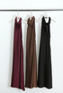 Satin Cowl Neck Midi Dress 