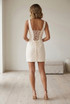 Corset Lace Back Mini Dress
