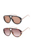 Classic Metal Arm Aviator Sunglasses