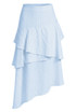 Tiered Asymmetrical Midi Skirt
