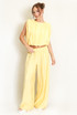Balloon Hem Crop Top and Trouser Set