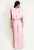 Balloon Hem Crop Top and Trouser Set