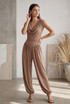 Cowl Neck Balloon Leg Jumpsuit