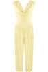 Cowl Neck Balloon Leg Jumpsuit