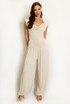 Cowl Neck Balloon Leg Jumpsuit