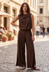 Balloon Hem Top and Trouser Set