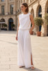 Balloon Hem Top and Trouser Set
