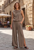 Balloon Hem Top and Trouser Set