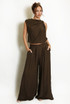 Balloon Hem Top and Trouser Set