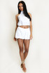 Balloon Hem Blouse and Shorts