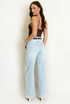 Washed Low Rise Dad Fit Jeans