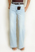 Washed Low Rise Dad Fit Jeans