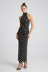 Polka Dots Halter Neck Maxi Dress