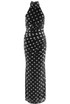 Polka Dots Halter Neck Maxi Dress