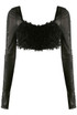 Textured Tassel Crop Top 