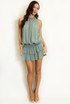 Halter Neck Cheese Cloth Playsuit 