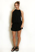 Halter Neck Cheese Cloth Playsuit 