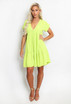 Basic V Neck Smock Dress