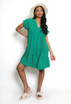 Basic V Neck Smock Dress