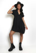 Basic V Neck Smock Dress