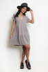Basic V Neck Smock Dress