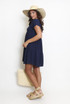 Basic V Neck Smock Dress