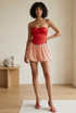 Polka Dot Bubble Hem Shorts 