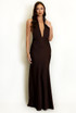 Halterneck Plunging Maxi