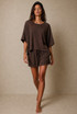Crepe Textured Top and Shorts Set