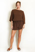 Crepe Textured Top and Shorts Set