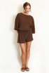 Crepe Textured Top and Shorts Set