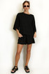 Crepe Textured Top and Shorts Set