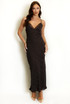 Polka Dots Lace Trim Maxi Dress