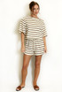 Striped Textured Casual Shorts
