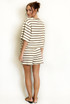 Striped Textured T-Shirt and Casual Shorts