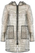 Sheer Printed Hooded Raincoat