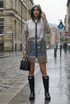 Sheer Printed Hooded Raincoat