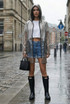 Sheer Printed Hooded Raincoat