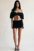 Keyhole Bardot Crop Top