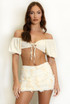 Keyhole Bardot Crop Top