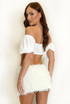 Keyhole Bardot Crop Top